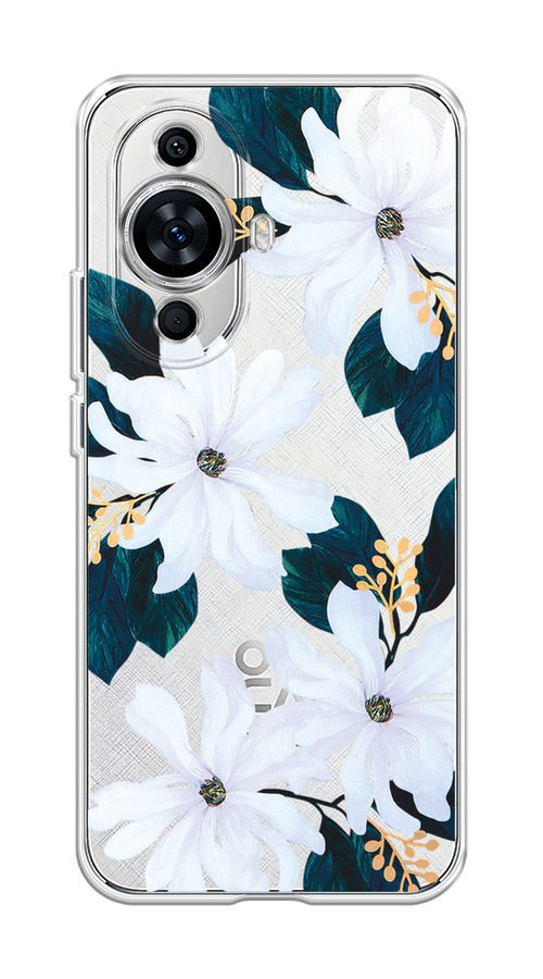 

Чехол на Huawei Nova 11 "Delilah Flower", Зеленый;белый, 6121250-1