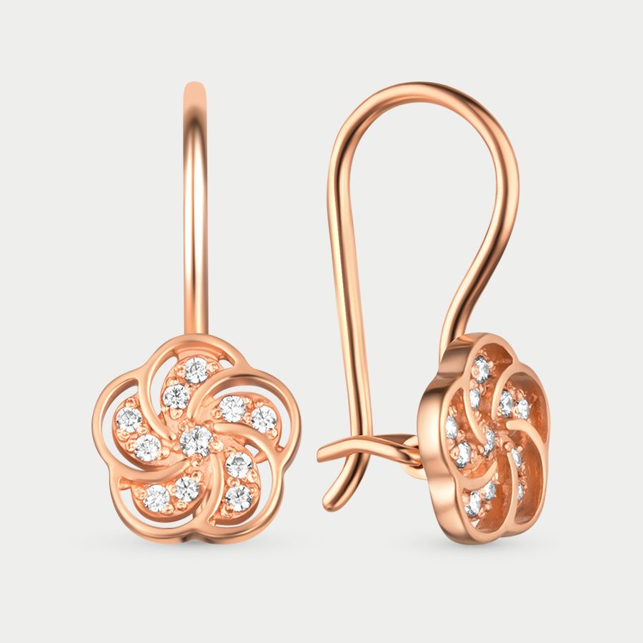 

Серьги из золота с фианитом GOLD CENTER 20843, 20843