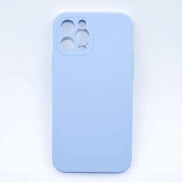 фото Чехол iphone 13 pro silicone ws (без лого, в прозрачном пакете) (голубой) nobrand