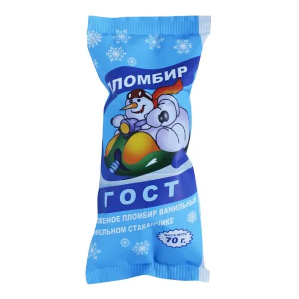 

Мороженое пломбир Калинов Мост ГОСТ шоколадное 12% БЗМЖ 70 г