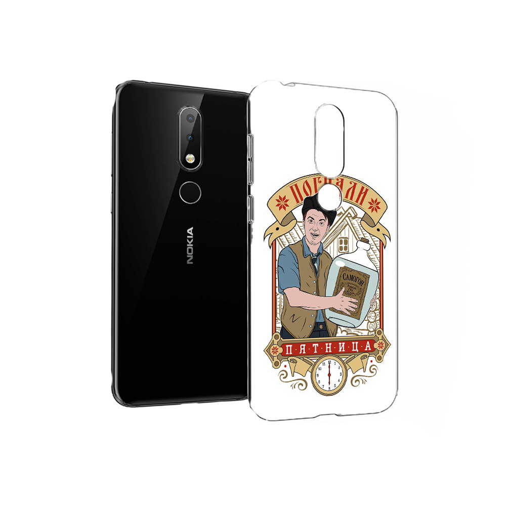 

Чехол MyPads Tocco для Nokia X6 Погнали пятница (PT115295.99.137), Прозрачный, Tocco