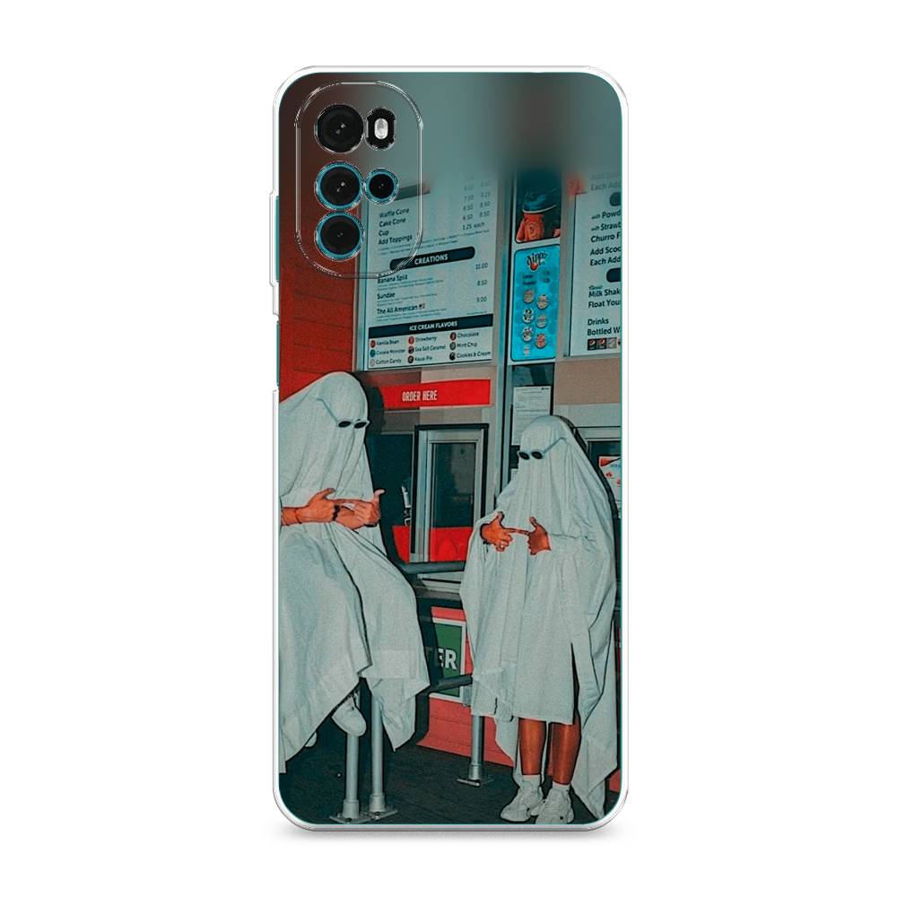 фото Силиконовый чехол "chillin killin" на motorola moto g22 awog