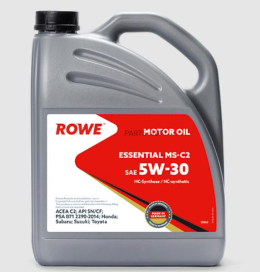 

Моторное масло ROWE Essential Sae 5W30 Ms-C2 4л