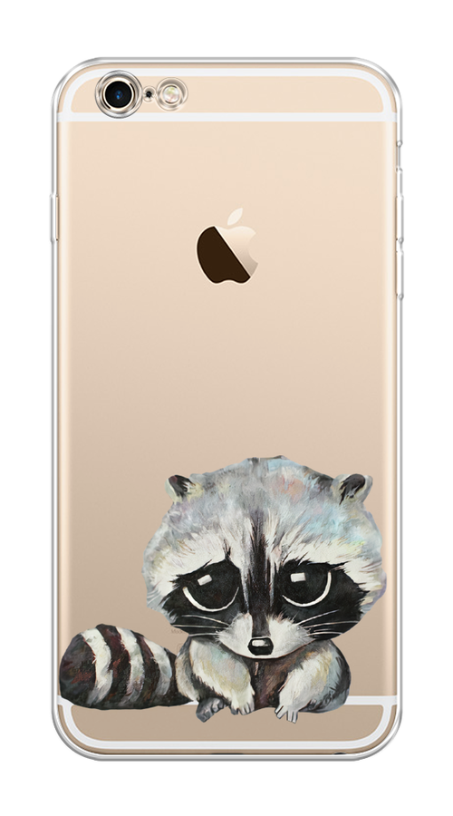

Чехол на Apple iPhone 6 Plus/6S Plus "Большеглазый енот", Серый;черный;прозрачный, 10550-1