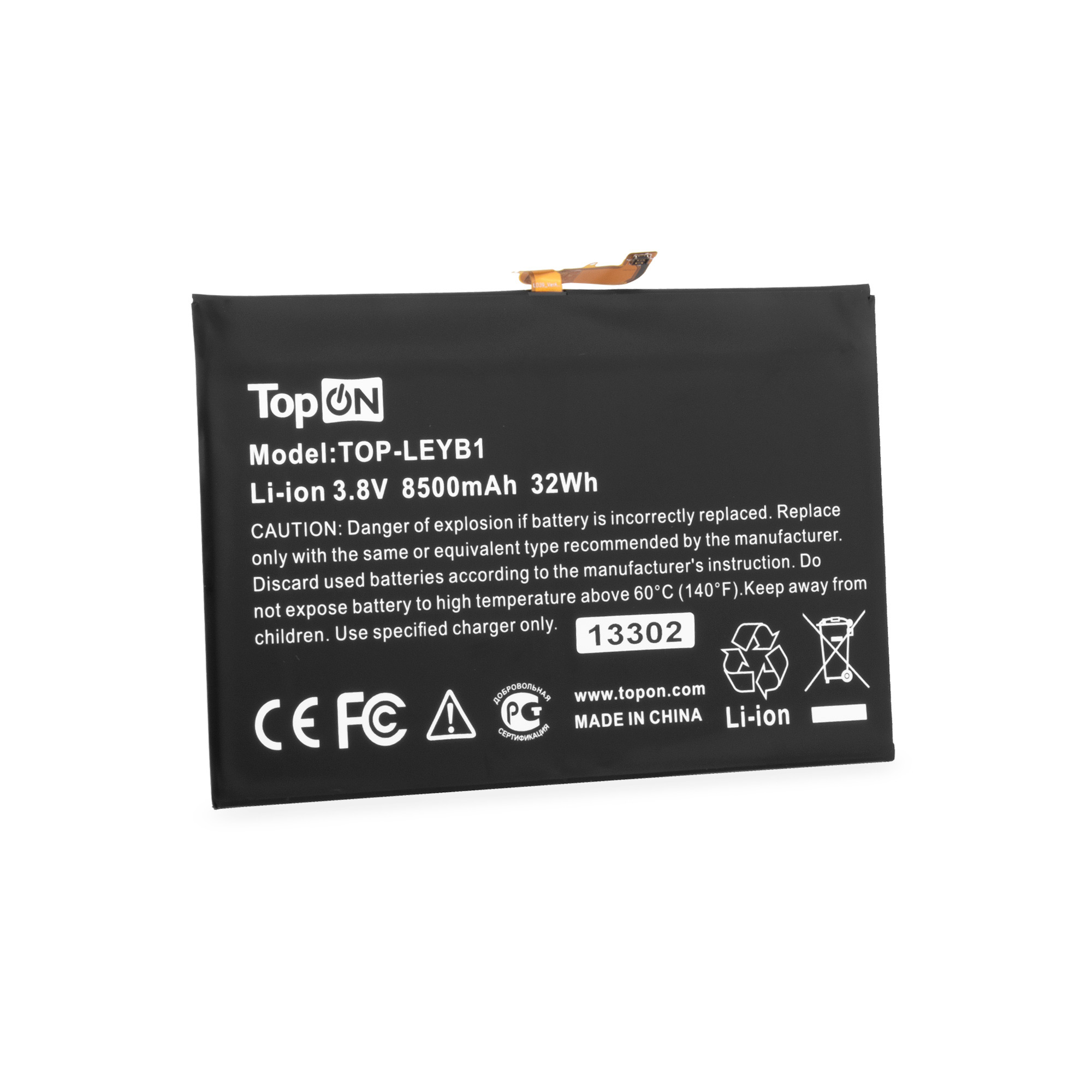 

Аккумулятор для ноутбука TopON TOP-LEYB1 8500 мАч 3.8В, TOP-LEYB1