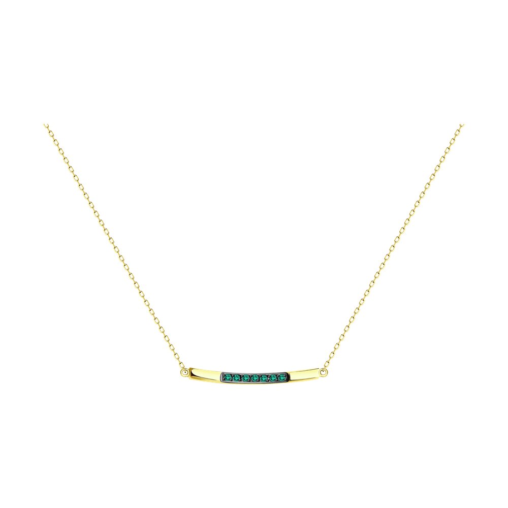 

Колье из желтого золота с изумрудом 38/42 см Diamant 53-270-01618-2, 53-270-01618-2