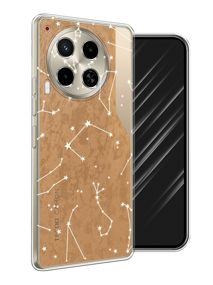 

Чехол Awog на Tecno Camon 30 4G "Созвездия", Прозрачный;серый;бежевый, 305650-1