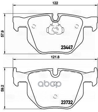 

Колодки Тормозные Bmw E70/F15/E71/F16 Задние С Датч. Trialli арт. PF4143