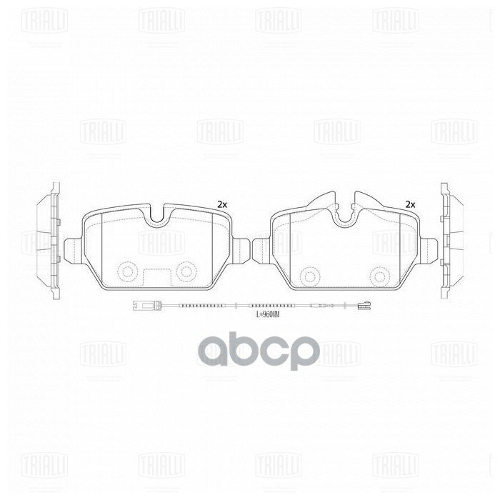 

Колодки Тормозные Bmw E81/E87/E90 1.6-2.0 04- Задние С Датч. Trialli арт. PF4136