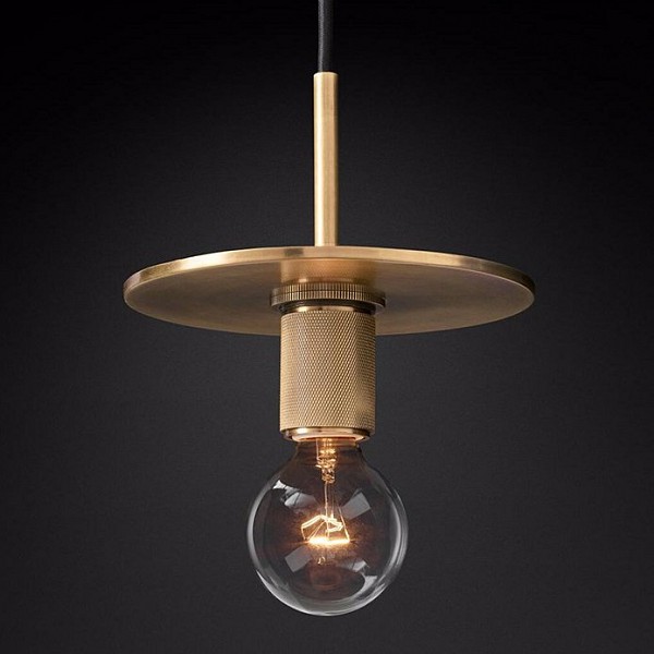

Imperiumloft Rh Utilitaire Disk Shade Pendant 40.2342