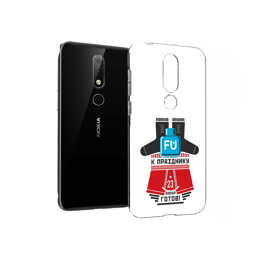 Чехол MyPads Tocco для Nokia X6 23 февраля подарки к празднику (PT115295.99.13)