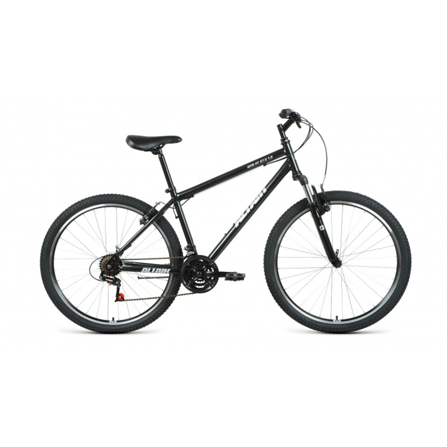 фото Велосипед altair mtb ht 27,5 1.0 2021 19" черный/серебро