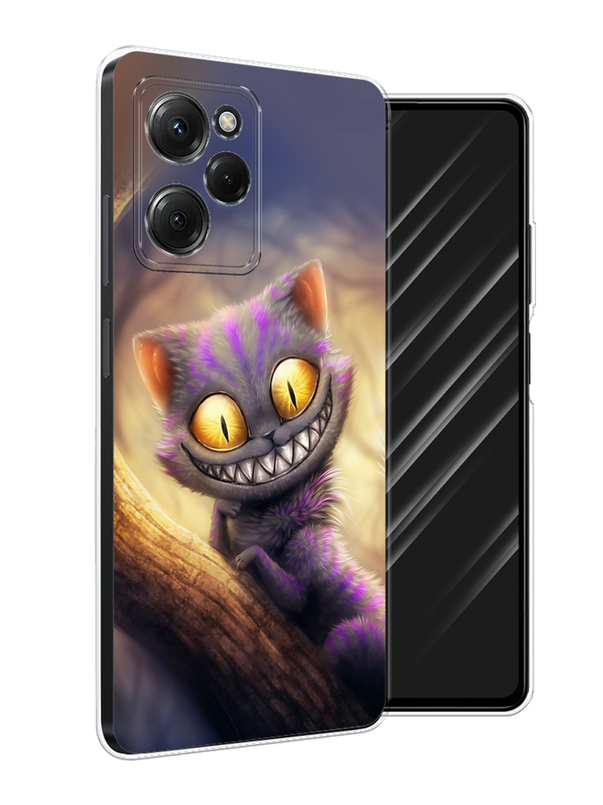 

Чехол Awog на Poco X5 Pro 5G "Cheshire Cat", Фиолетовый;желтый, 318050-1