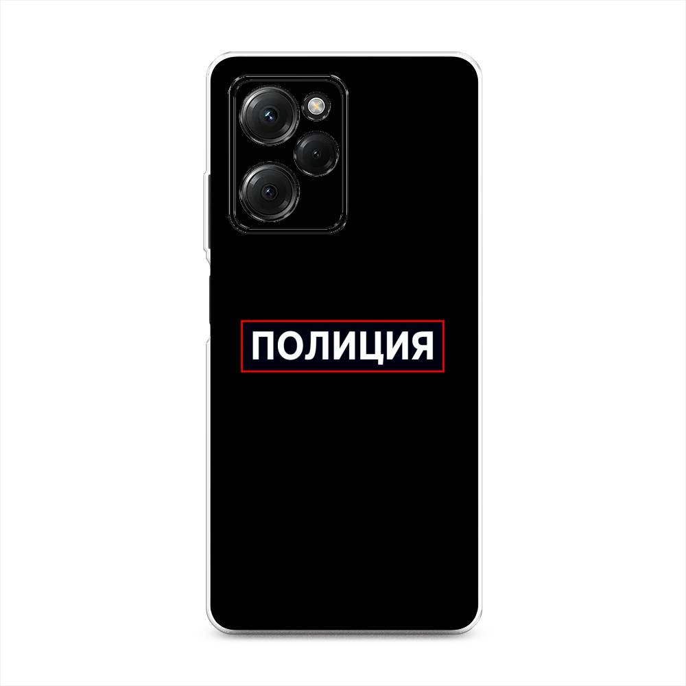 

Чехол Awog на Poco X5 Pro 5G "Police logo", Черный;белый;красный, 318050-5