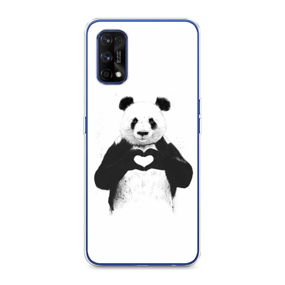 

Чехол Awog на Realme 7 Pro "Панда love", Разноцветный, 254050-10