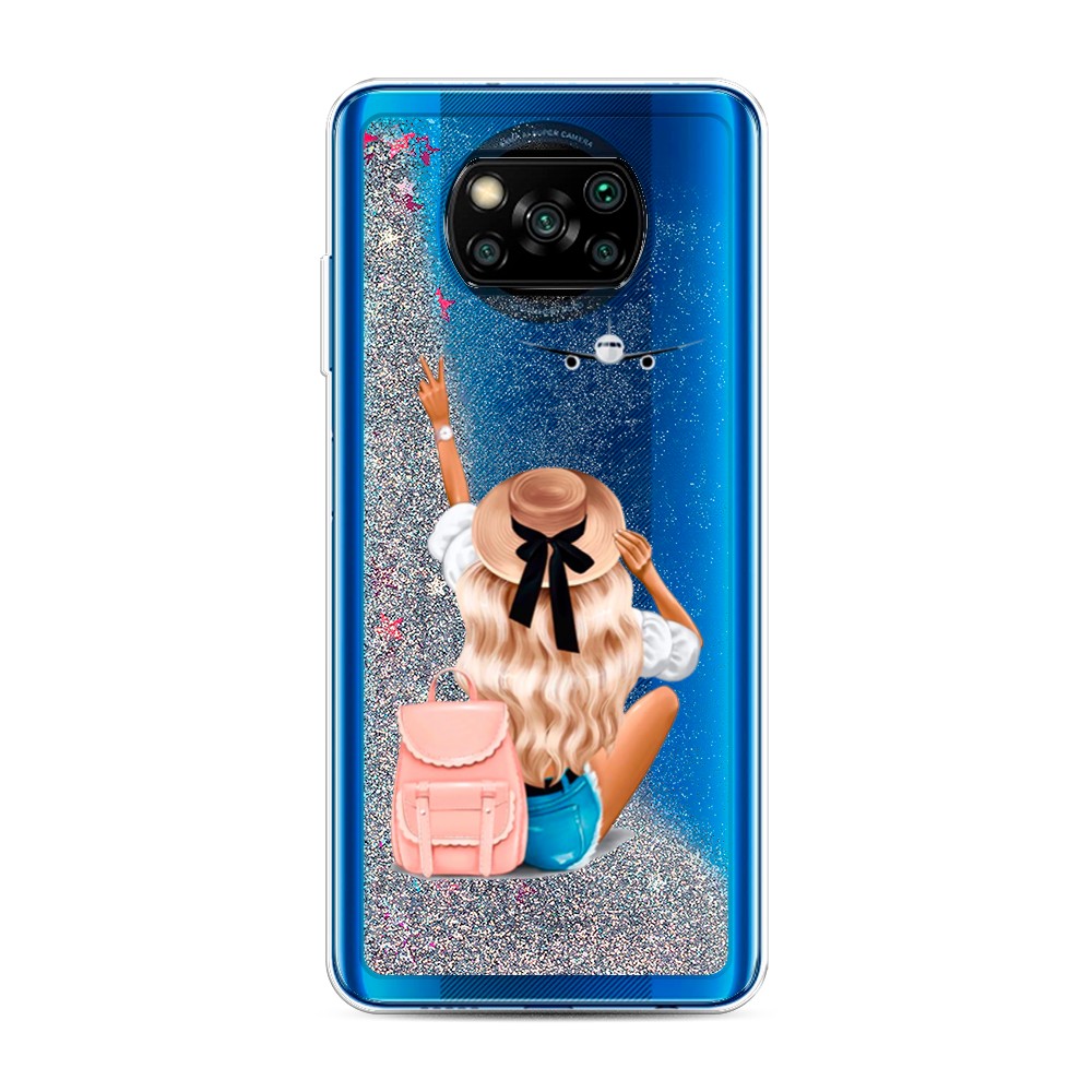

Чехол Awog на Poco X3/X3 Pro "Автостопом самолетом", Разноцветный, 39291-1