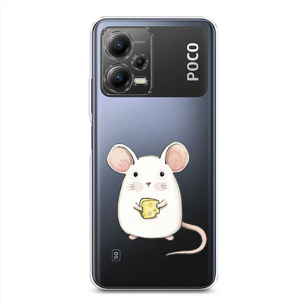 

Чехол Awog на Poco X5 5G "Мышка", Белый, 317950-1