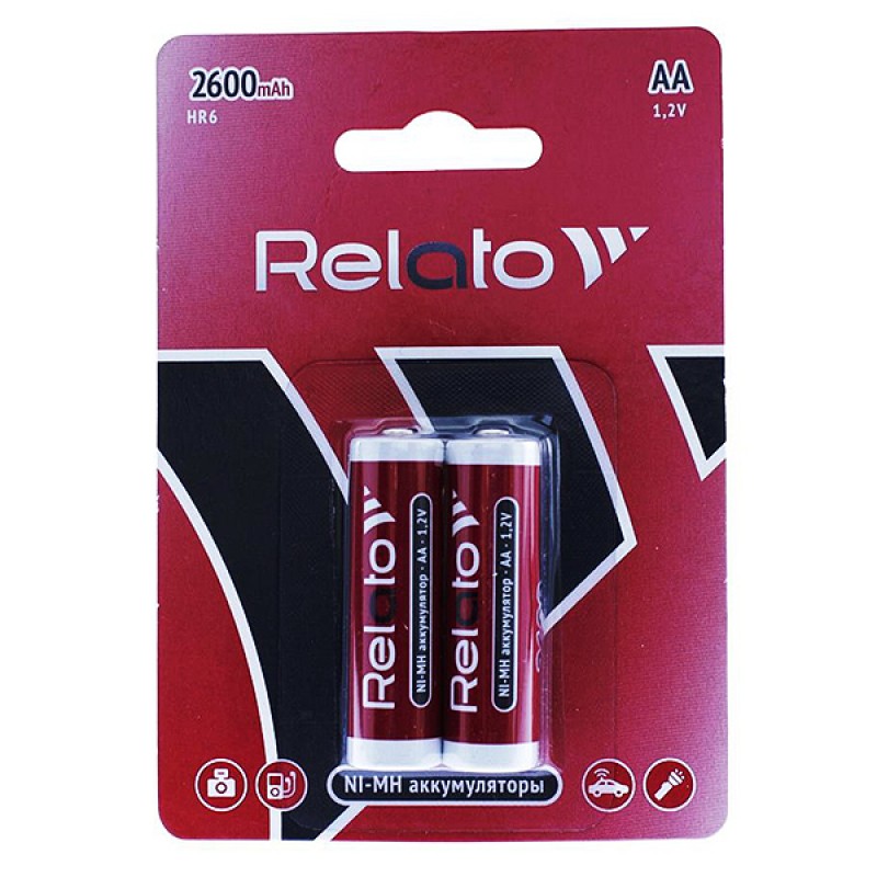 Аккумулятор Relato AA 2600 mAh (2шт/уп)