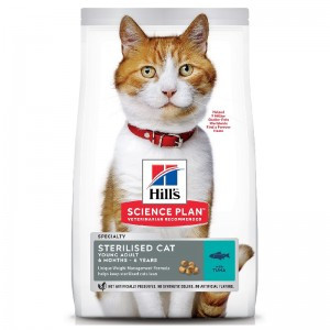 

Сухой корм для кошек Hill's Science Plan, для стерилизованных, с тунцом 3 кг