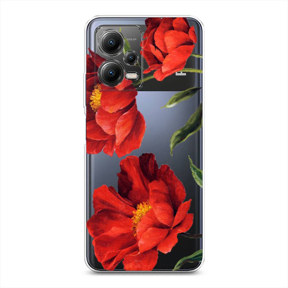 

Чехол Awog на Poco X5 5G "Красные маки", Красный, 317950-8