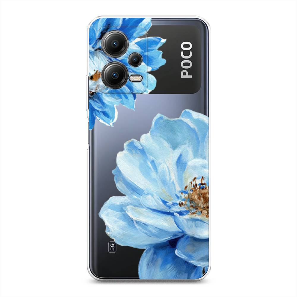 

Чехол Awog на Poco X5 5G "Голубые клематисы", Голубой, 317950-8