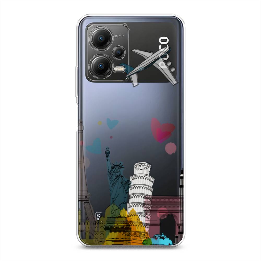 

Чехол Awog на Poco X5 5G "Самолет путешествий", Желтый, 317950-10