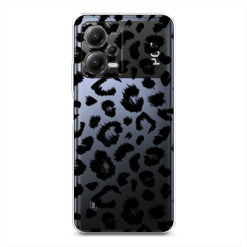 

Чехол Awog на Poco X5 5G "Окрас леопарда фон", Черный, 317950-2