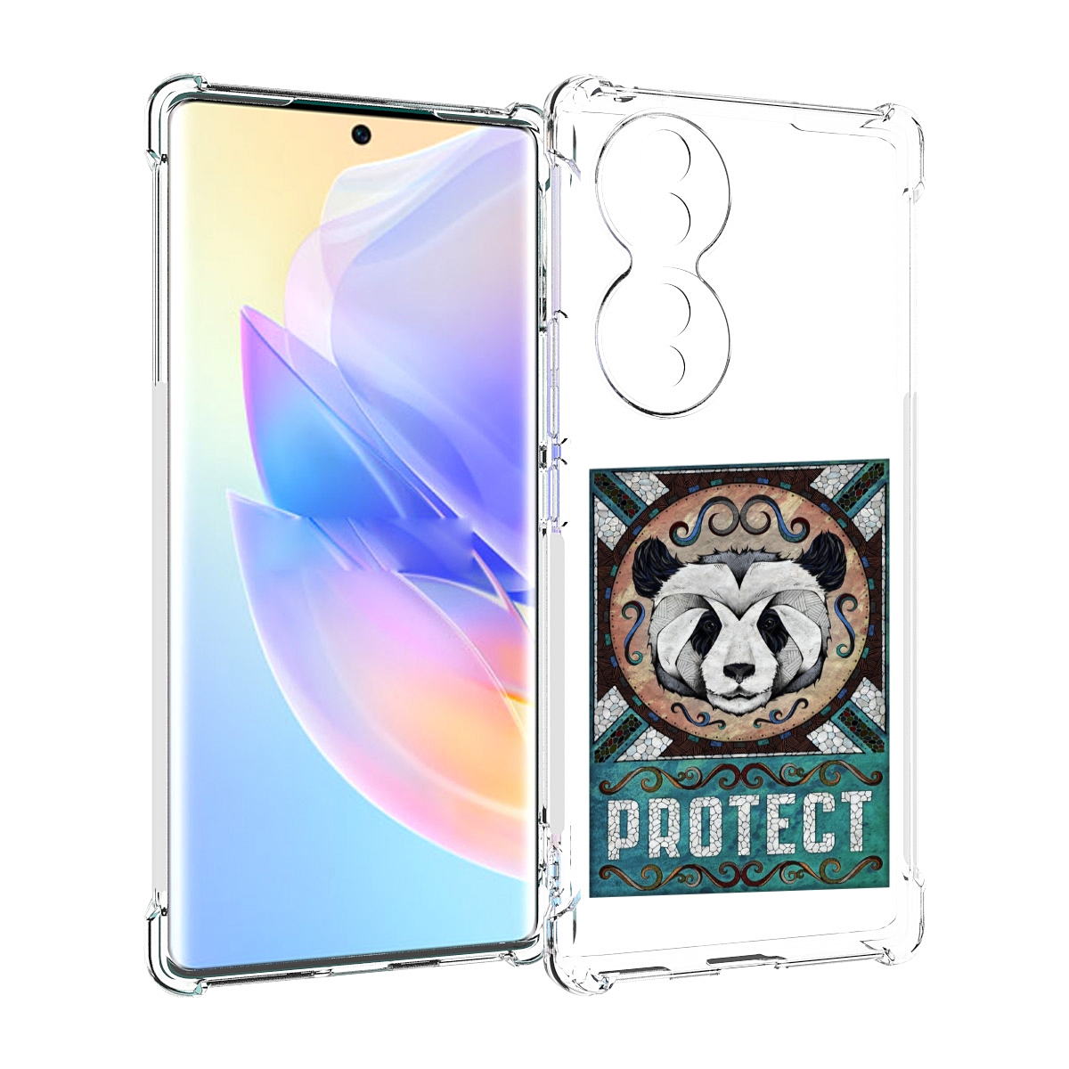 

Чехол MyPads защита панды для Honor 70, Прозрачный, Tocco