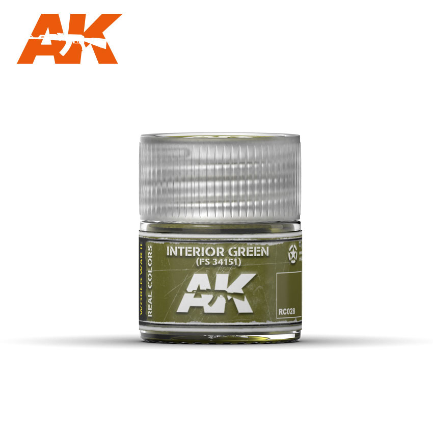 Краска акриловая AK Interactive Light Green FS 34151 светло-зеленый, 10 мл