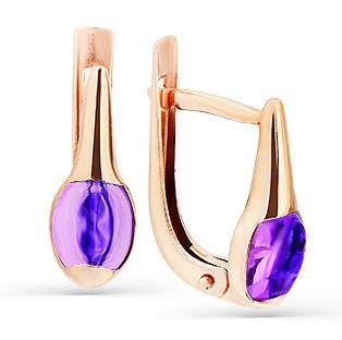 

Серьги женские из золота Magic Stones 02-2-888-0200-010, аметист, 02-2-888-0200-010