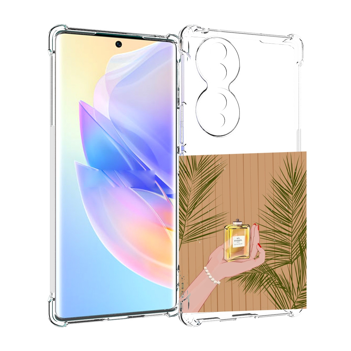

Чехол MyPads запах-шанель-номер-5 для Honor 70, Прозрачный, Tocco