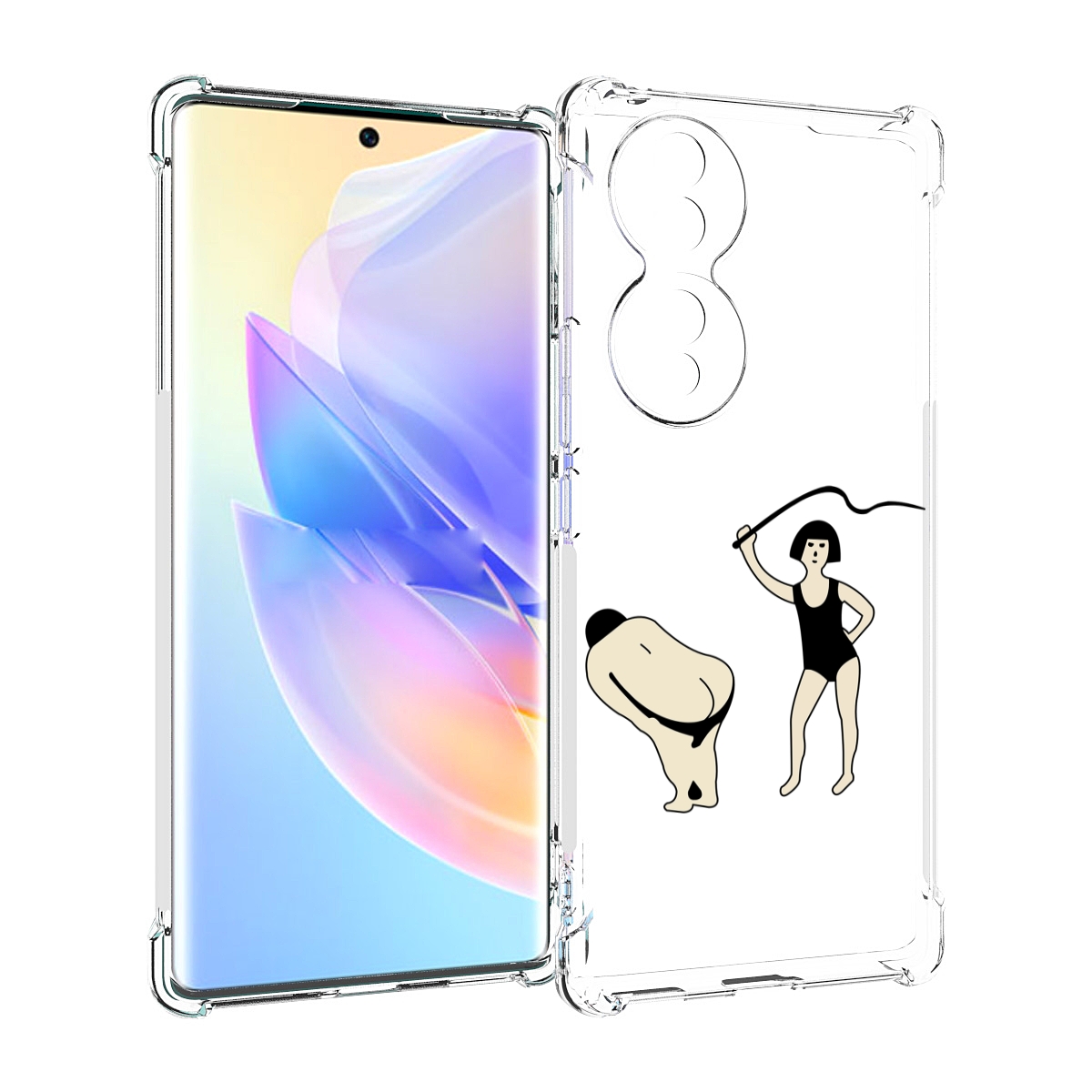 

Чехол MyPads женщина-наказывает для Honor 70, Прозрачный, Tocco