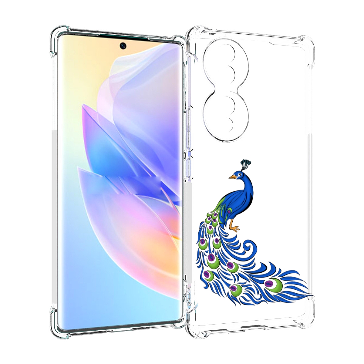 

Чехол MyPads жарптица-голубая для Honor 70, Прозрачный, Tocco
