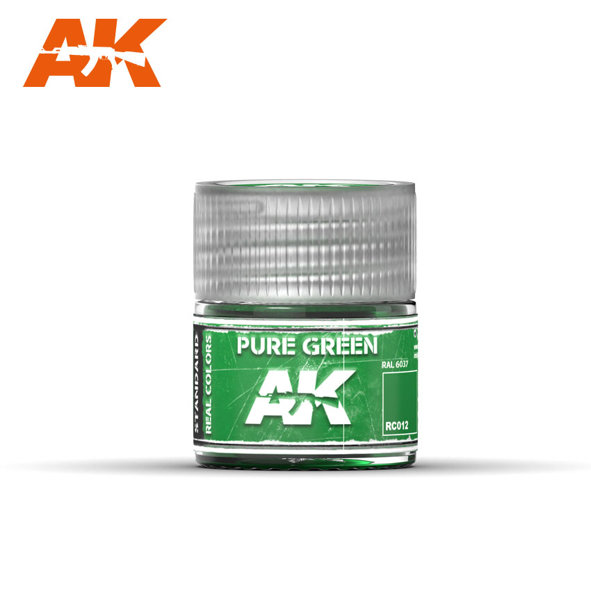 фото Краска акриловая ak interactive pure green зеленый, 10 мл