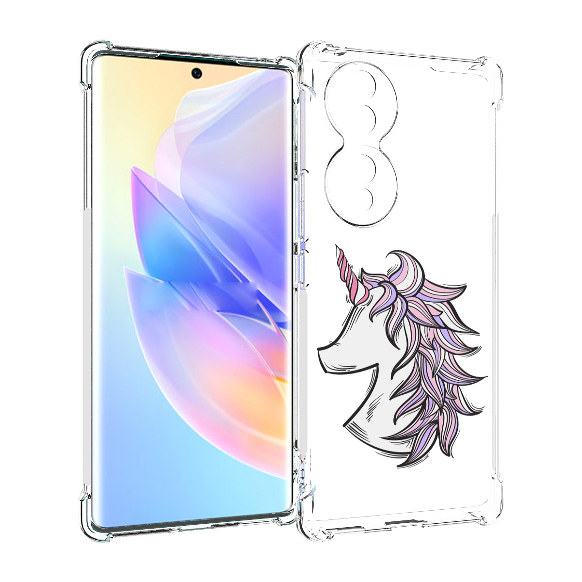 

Чехол MyPads единорог-рисунок для Honor 70, Прозрачный, Tocco