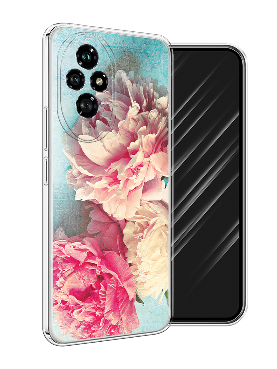

Чехол Awog на Honor 200 "Пионы new", Бирюзовый, 6124750-1