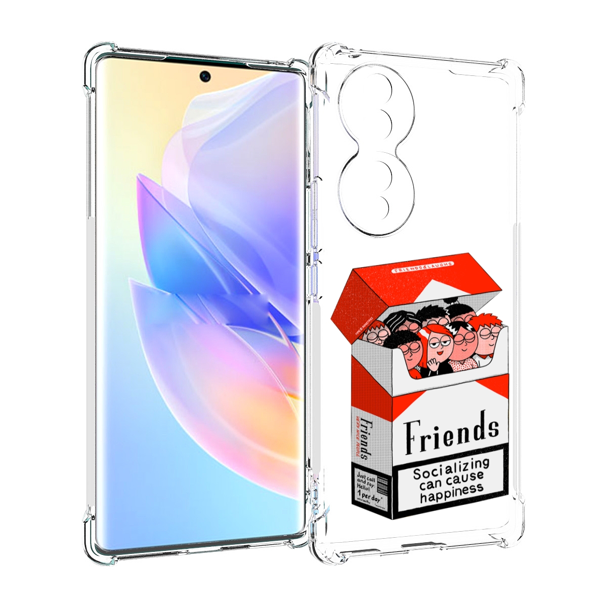 

Чехол MyPads друзья для Honor 70, Прозрачный, Tocco