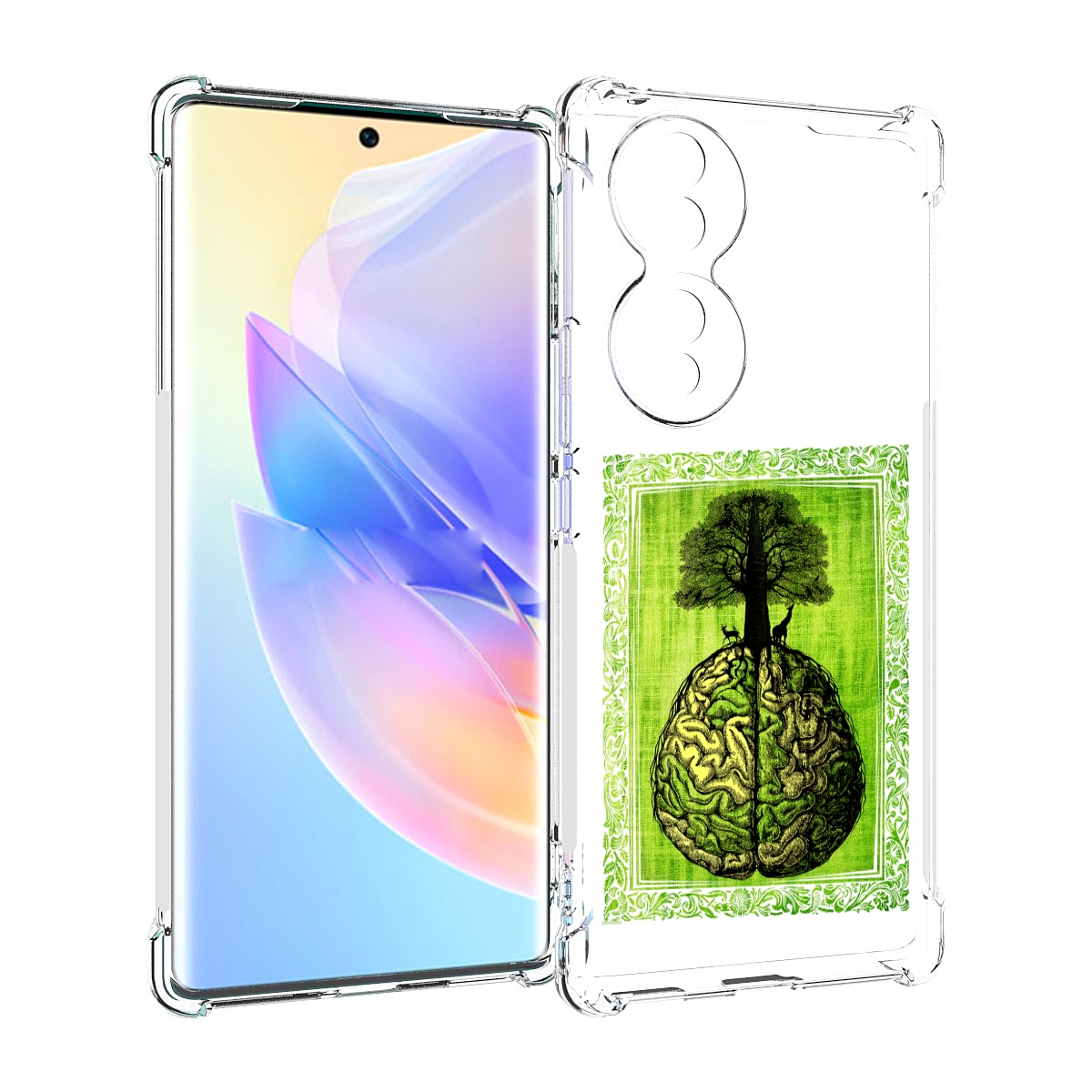 

Чехол MyPads абстракция здоровый мозг для Honor 70, Прозрачный, Tocco