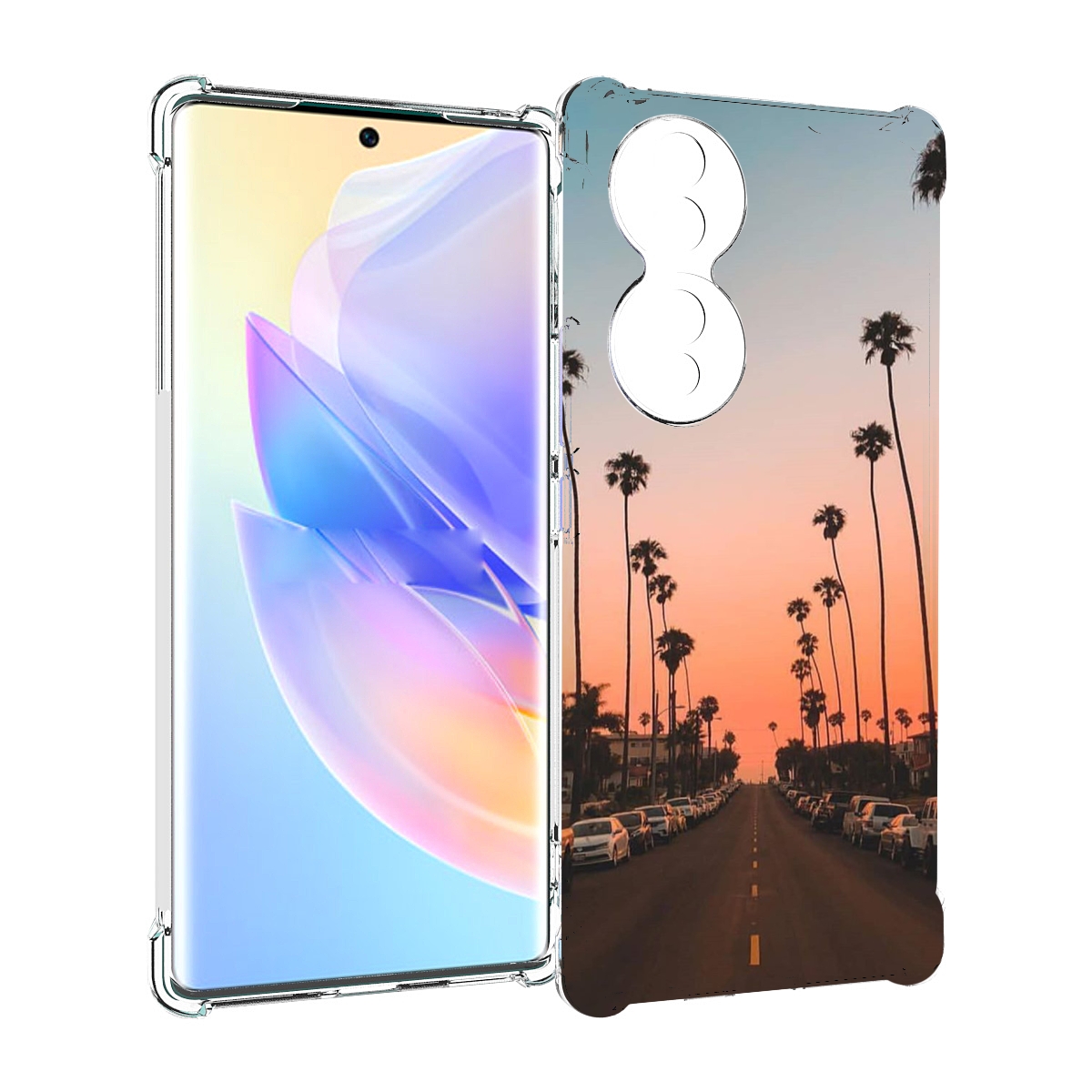 

Чехол MyPads дорога-с-закатом для Honor 70, Прозрачный, Tocco