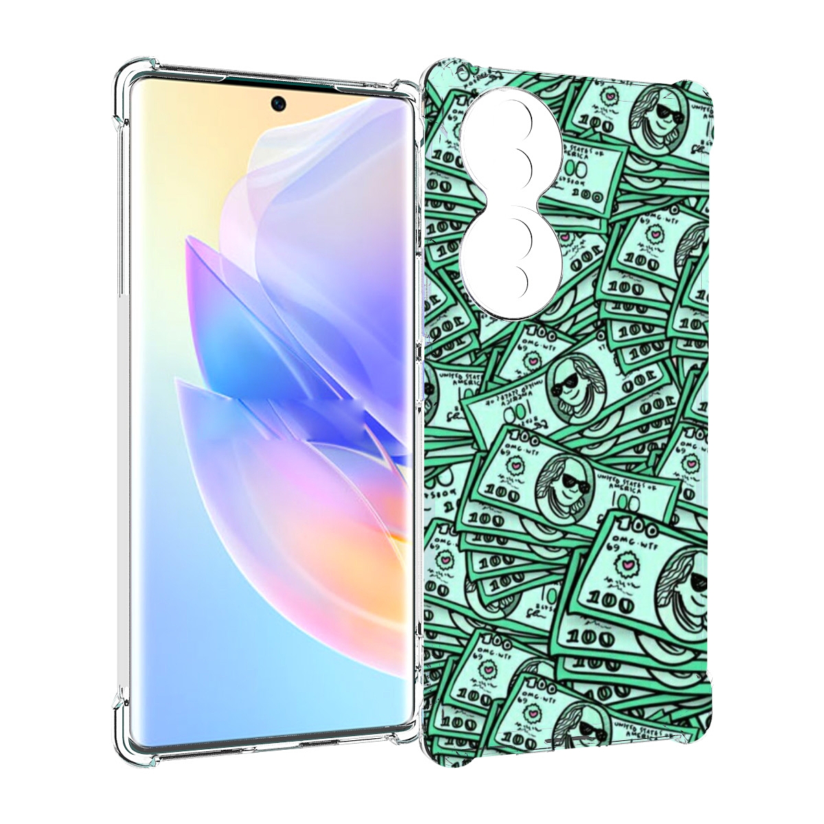 

Чехол MyPads доллары картинка для Honor 70, Прозрачный, Tocco