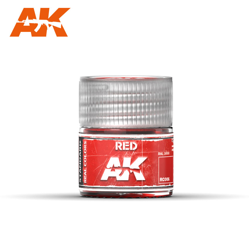 Краска акриловая AK Interactive Red красный, 10 мл