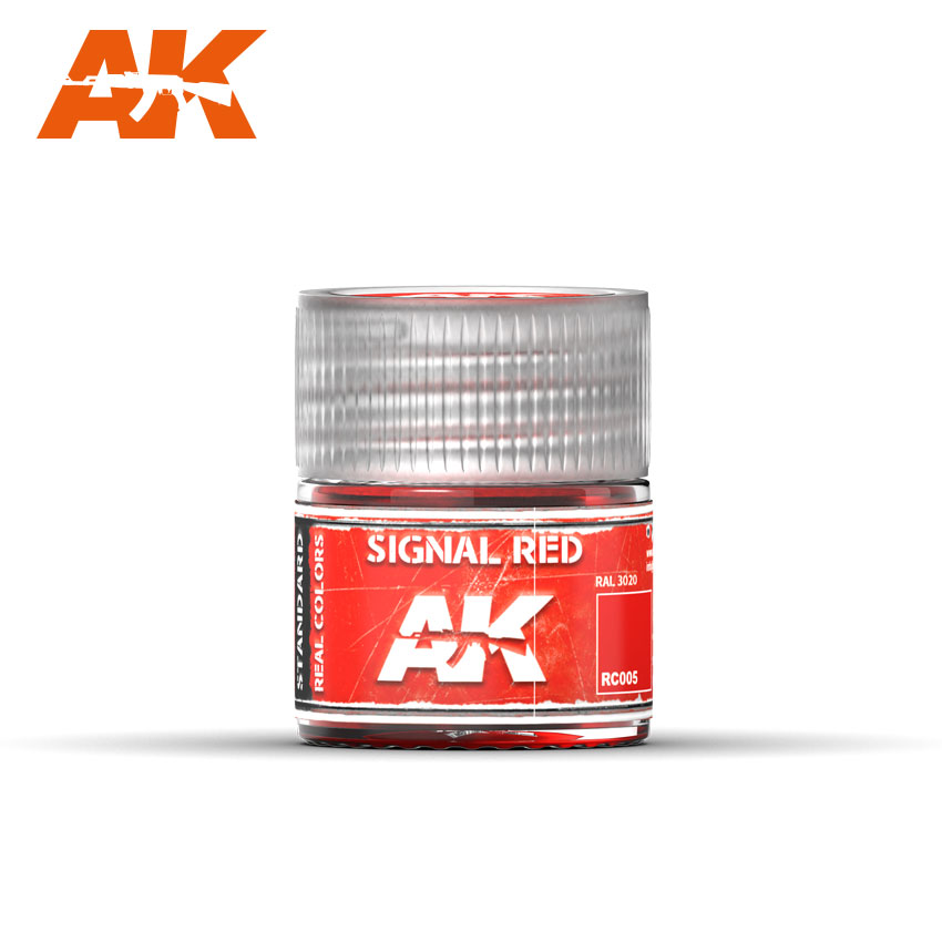 Краска акриловая AK Interactive Signal Red сигнальный красный, 10 мл