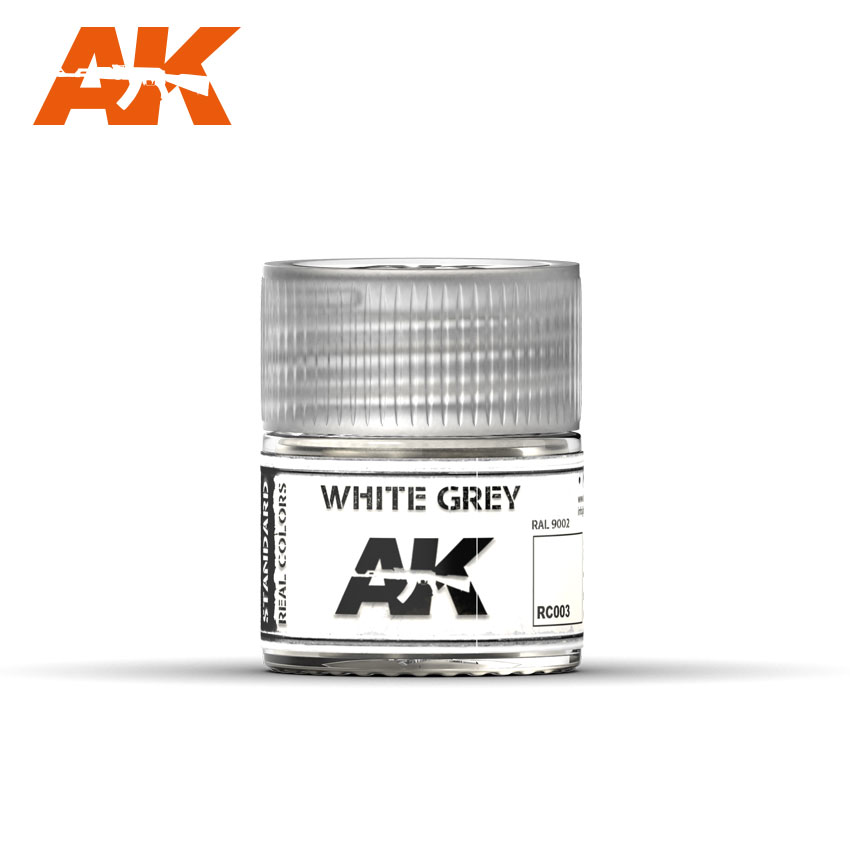 фото Краска акриловая ak interactive white grey бело-серый, 10 мл