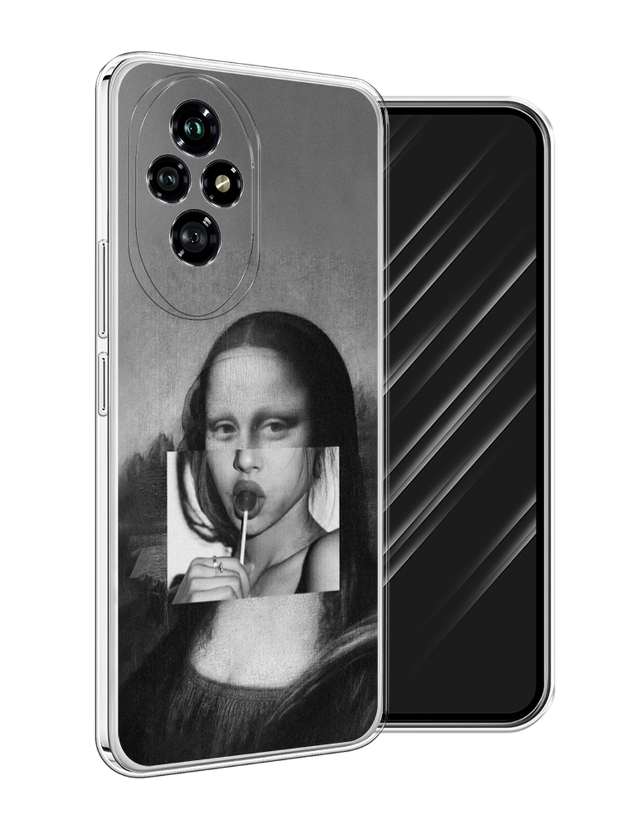 

Чехол Awog на Honor 200 "Mona Lisa sucking lollipop", Серый, 6124750-1