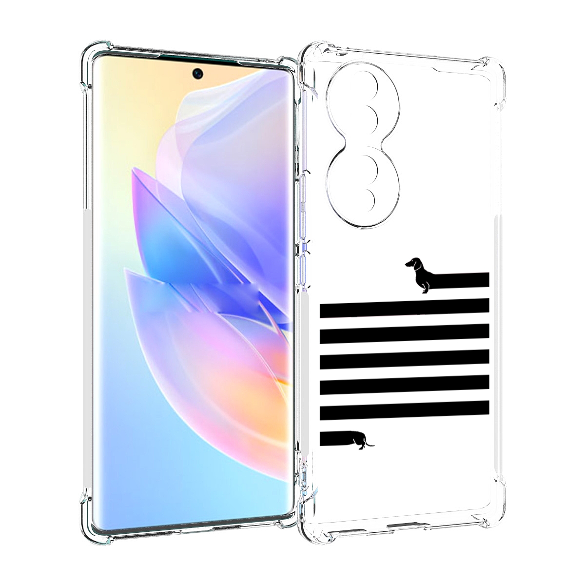 

Чехол MyPads длинная-такса для Honor 70, Прозрачный, Tocco