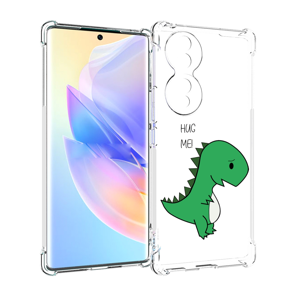 

Чехол MyPads динозаврик для Honor 70, Прозрачный, Tocco