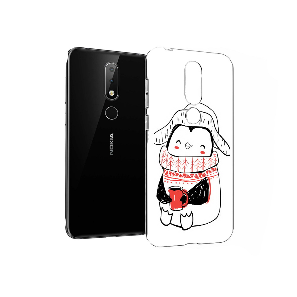 

Чехол MyPads Tocco для Nokia X6 Милый пингвин (PT115295.99.115), Прозрачный, Tocco