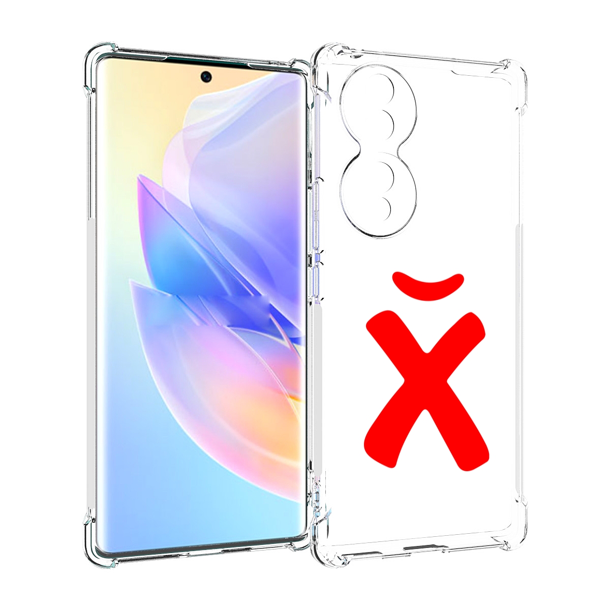 

Чехол MyPads абстракция буква х для Honor 70, Прозрачный, Tocco
