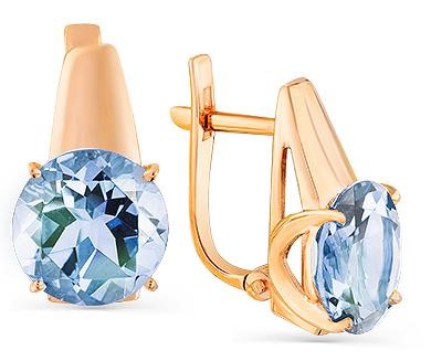 

Серьги женские из золота Magic Stones 02-2-427-0100-010, топаз, 02-2-427-0100-010