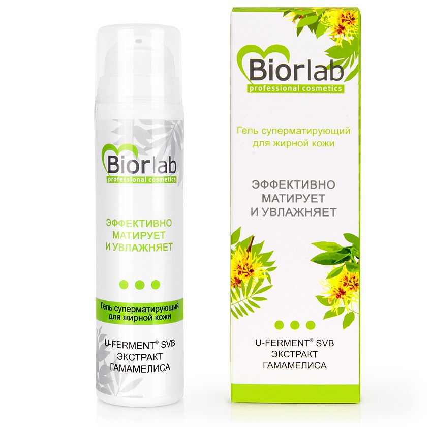 Купить Суперматирующий гель для жирной кожи BiorLab - 50 гр, Биоритм